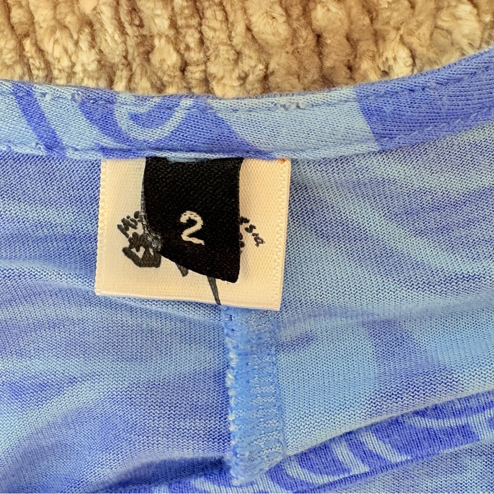 Missing Polynesia Stylish Periwinkle Blue Tribal … - image 2